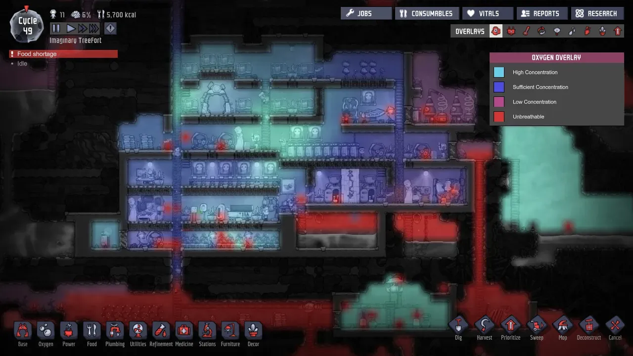 Oxygen Not Included Spaced Out DLC space exploration