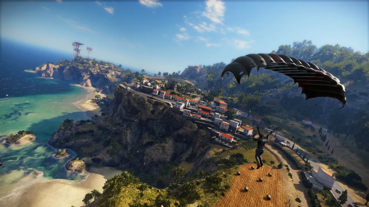 Action scene in Just Cause 3 gameplay