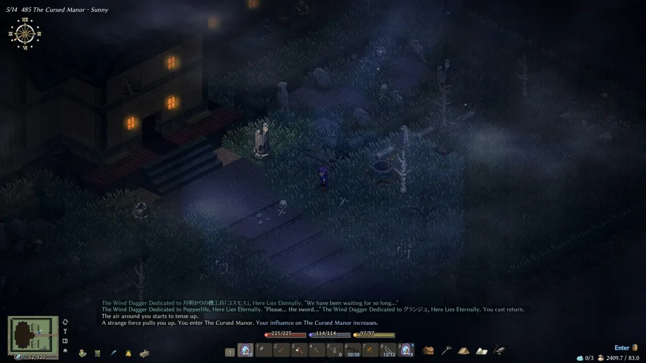 Elin sandbox RPG gameplay interface