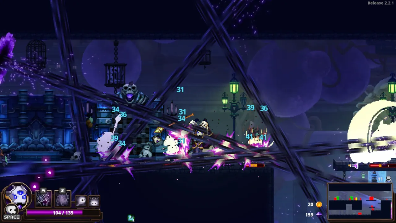 Unique head swapping mechanics in Skul gameplay