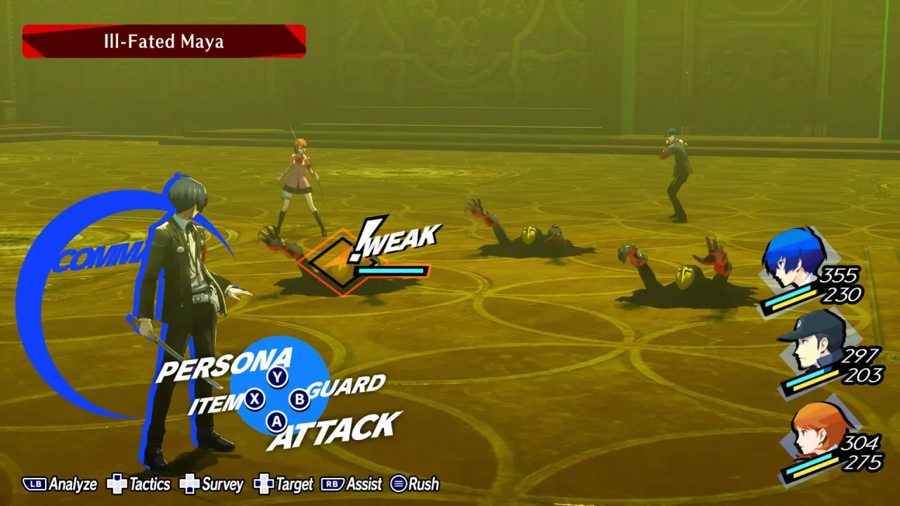 turn based persona combat