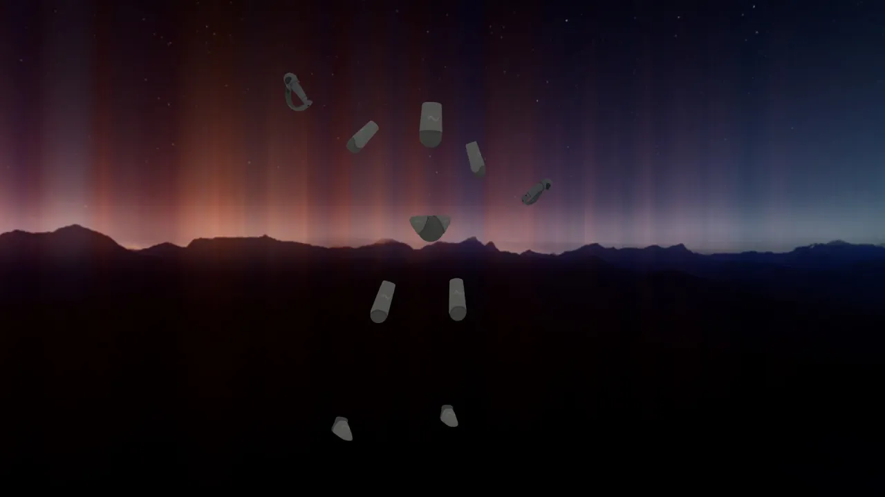 VR software interface for body estimation settings