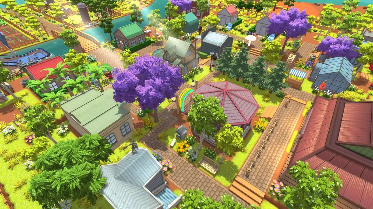 Character interacting with wild kangaroos