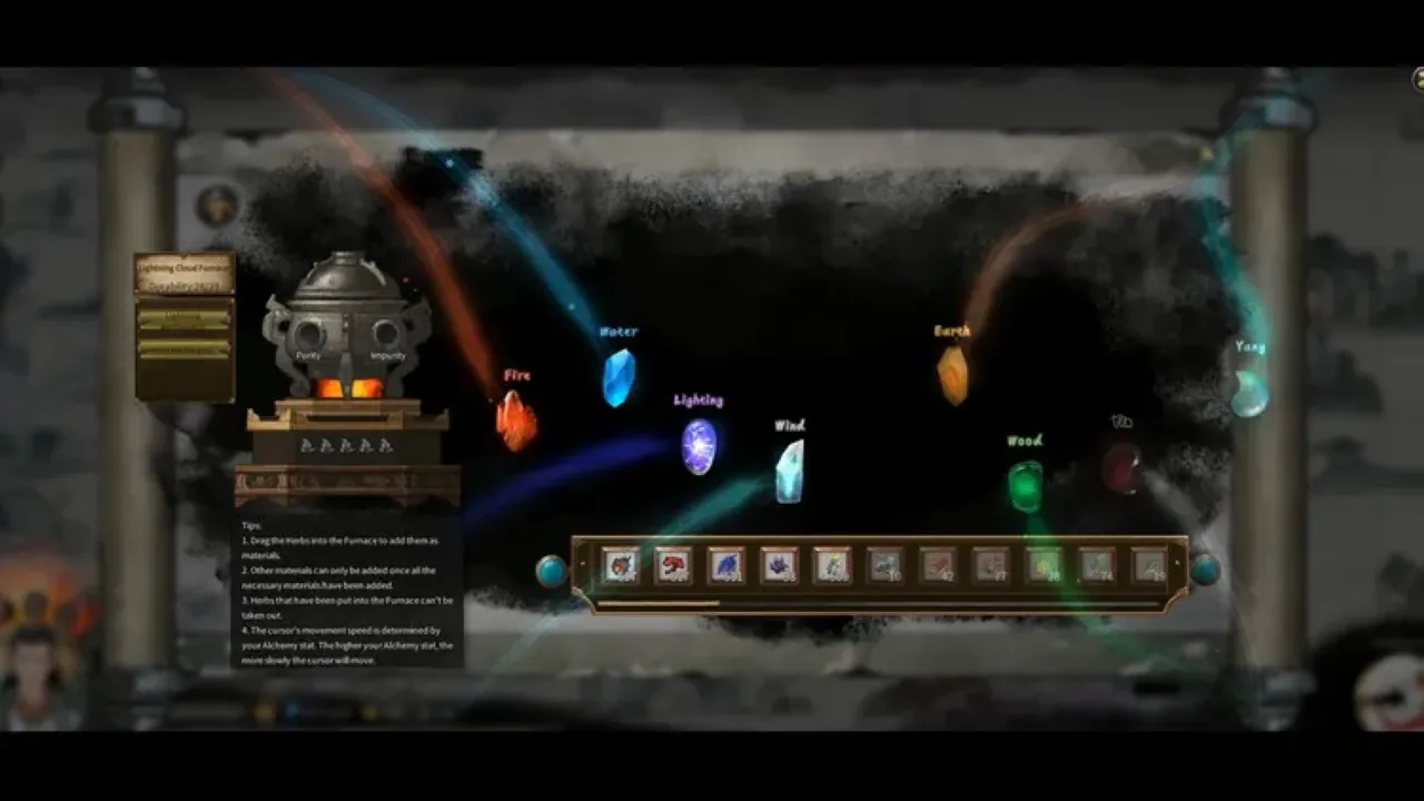 Stunning ink-wash art style environments in Tale of Immortal