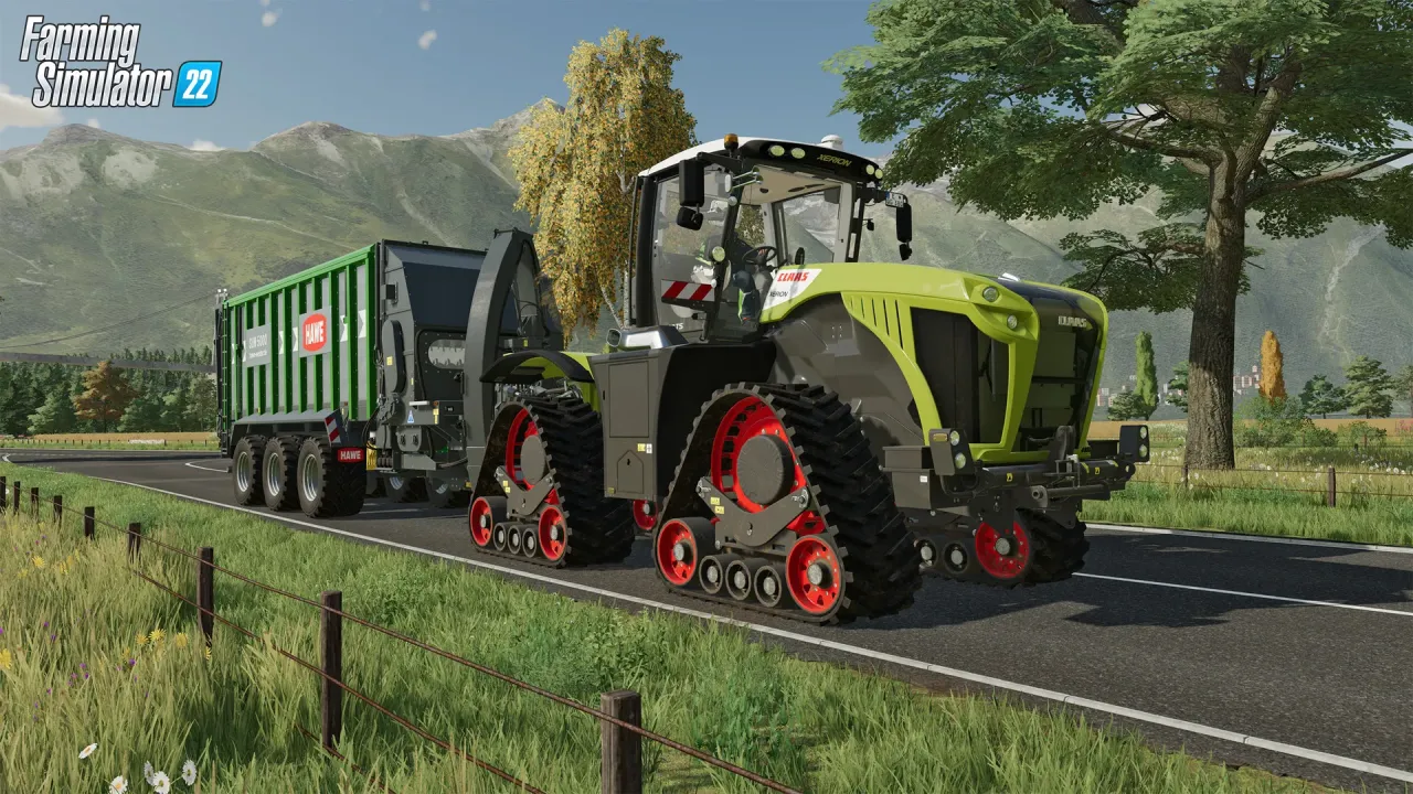 Farming Simulator 22 Steam Key Global modern tractor in field