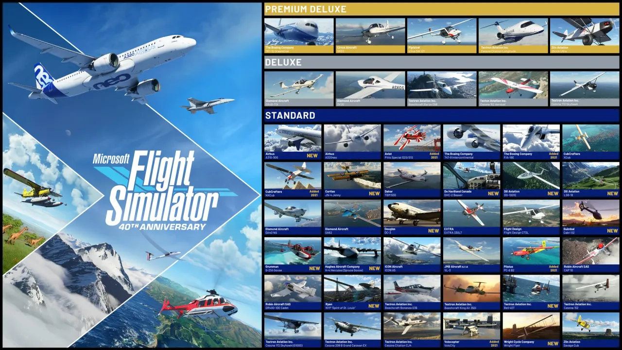 microsoft flight simulator 40th anniversary steam key - historic aircraft