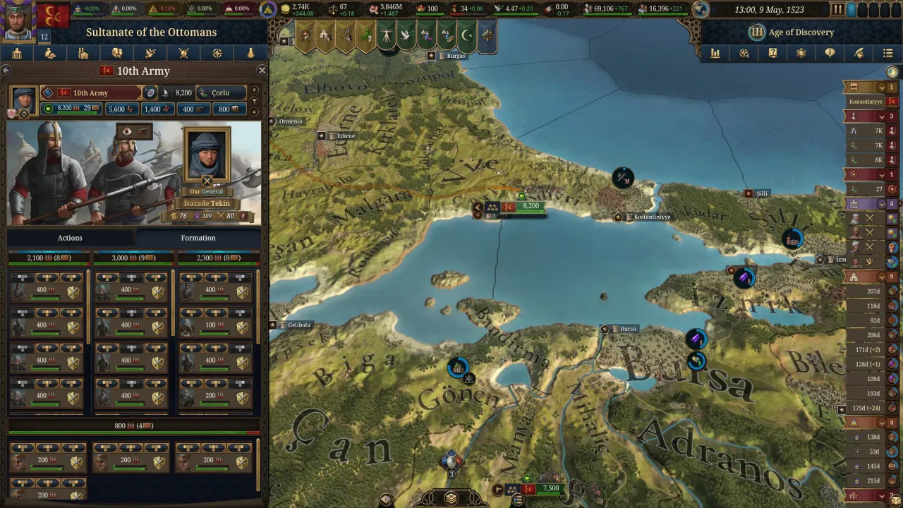 Europa Universalis V detailed world map exploration