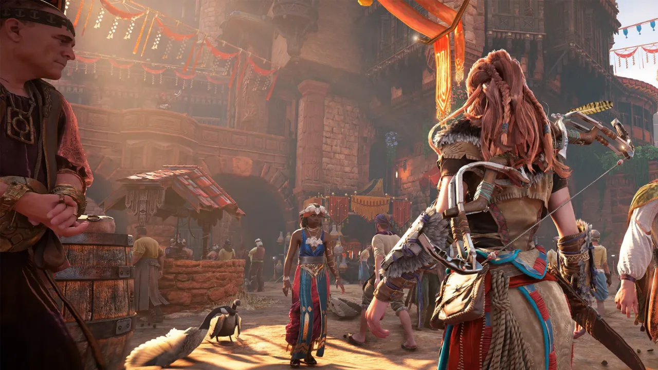 Horizon Zero Dawn Remastered enhanced visuals and Aloy bow hunting