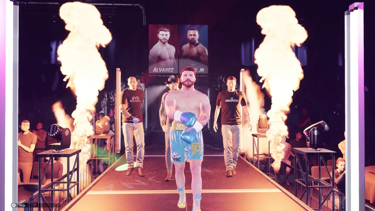 Undisputed realistic boxing match in the ring