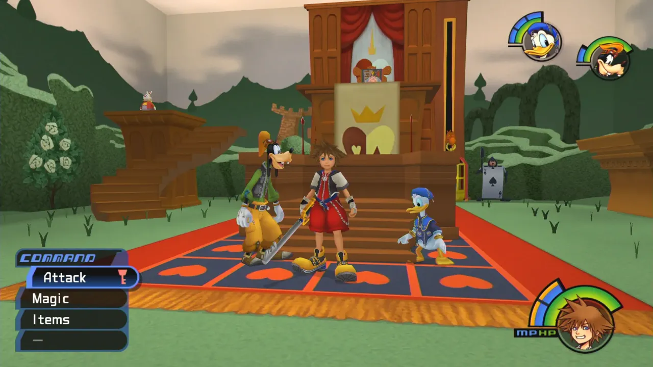 Kingdom Hearts HD 1.5+2.5 ReMIX Sora Donald Goofy Disney worlds adventure