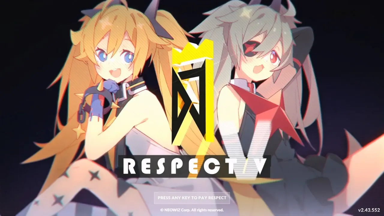 DJMAX RESPECT V intense 6-button gameplay with note charts