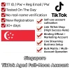 7-Singapore TikTok Aged Full-Moon Account