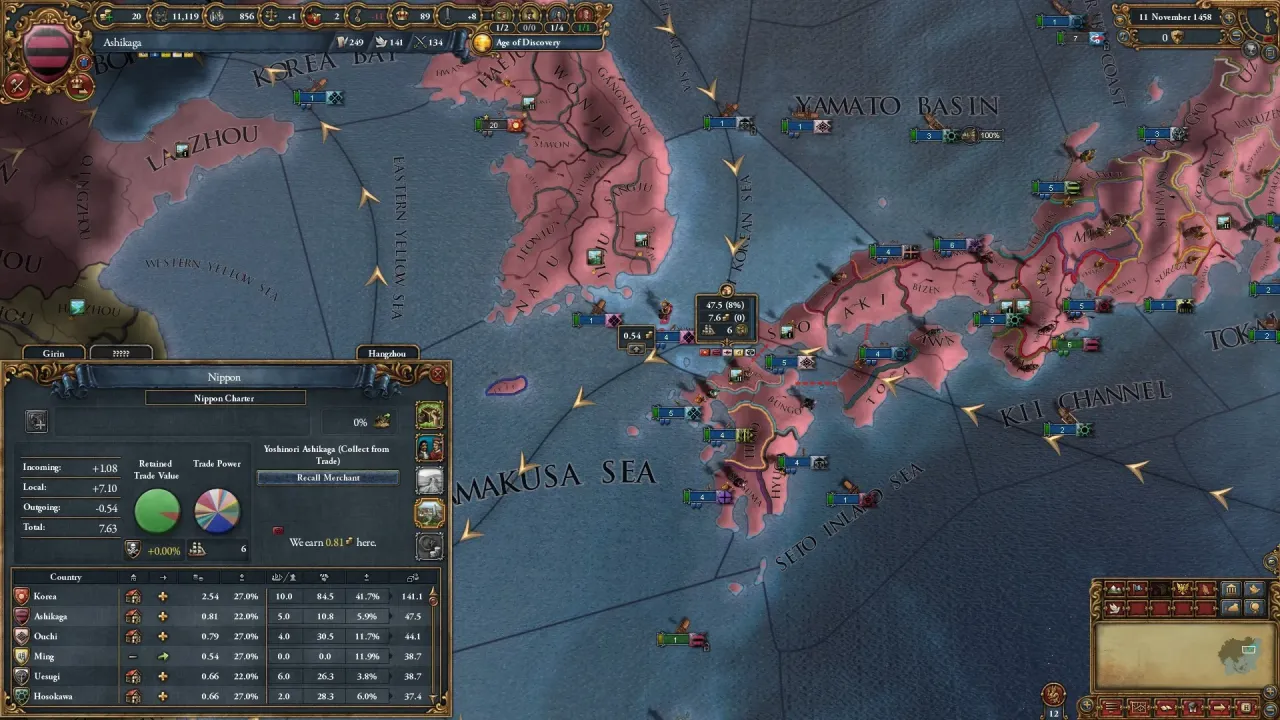 Europa Universalis IV diplomacy interface and alliance management