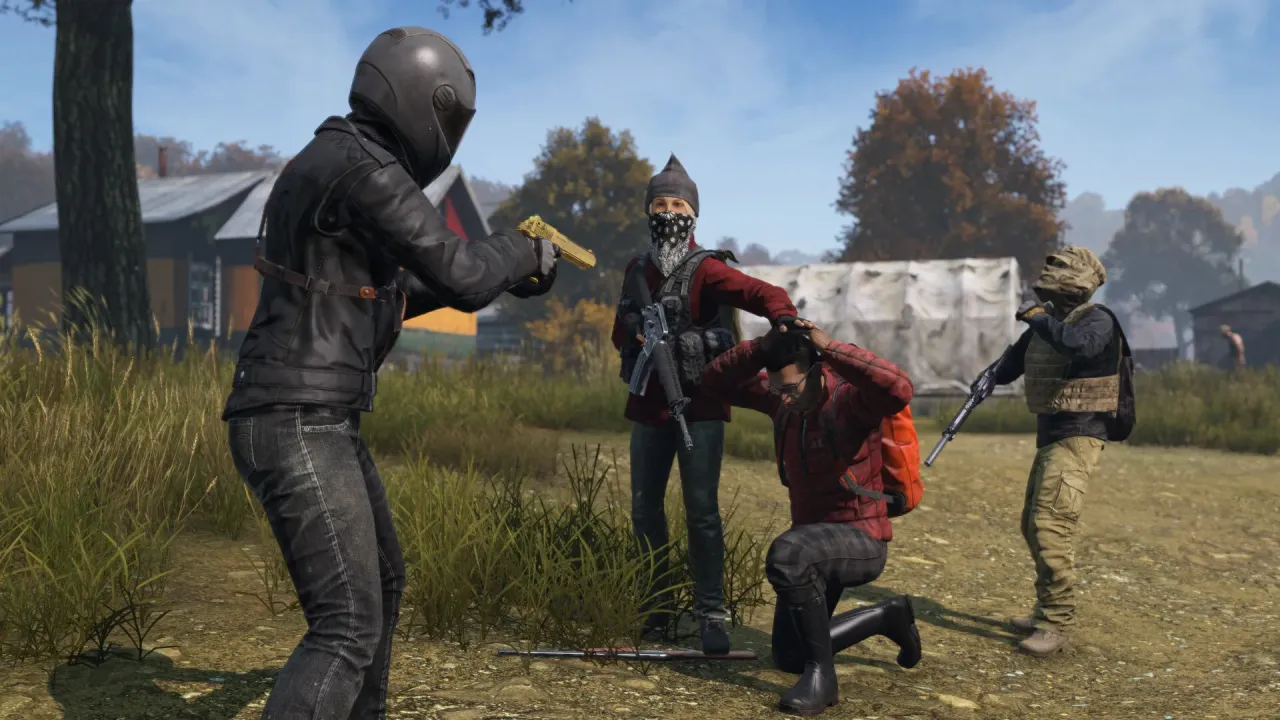 DayZ hunting infected zombies in foggy forest