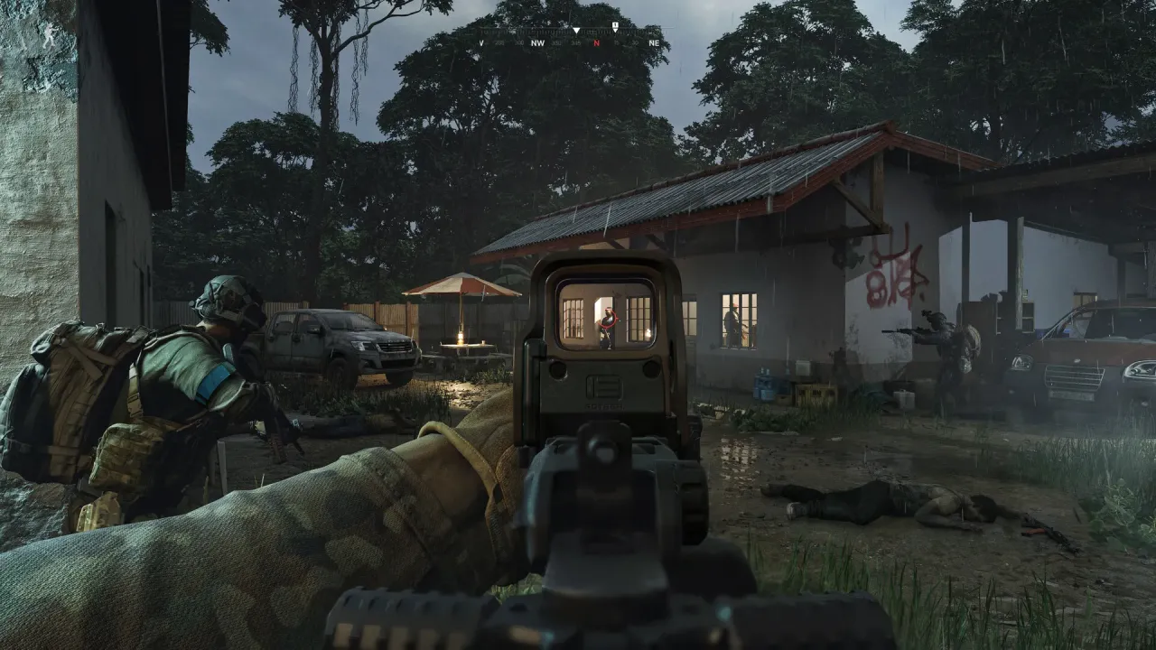 Night vision and realistic ballistics gameplay