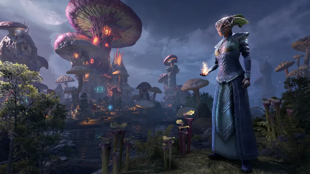 Ancient ruins and dragon encounters in Skyrim region