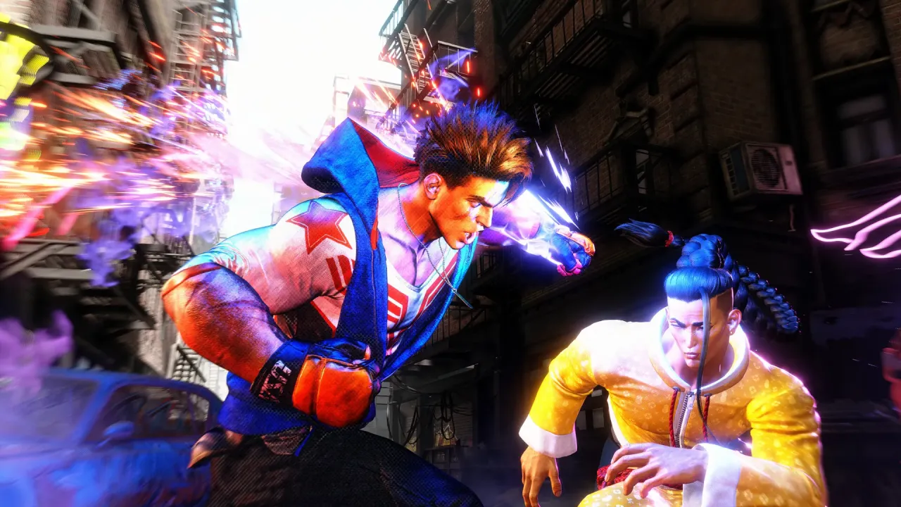 Classic characters Ryu and Chun-Li in high definition