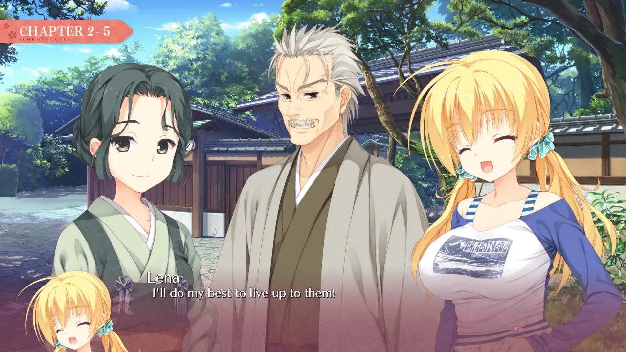 Emotional dialogue and stunning artwork in Senren Banka