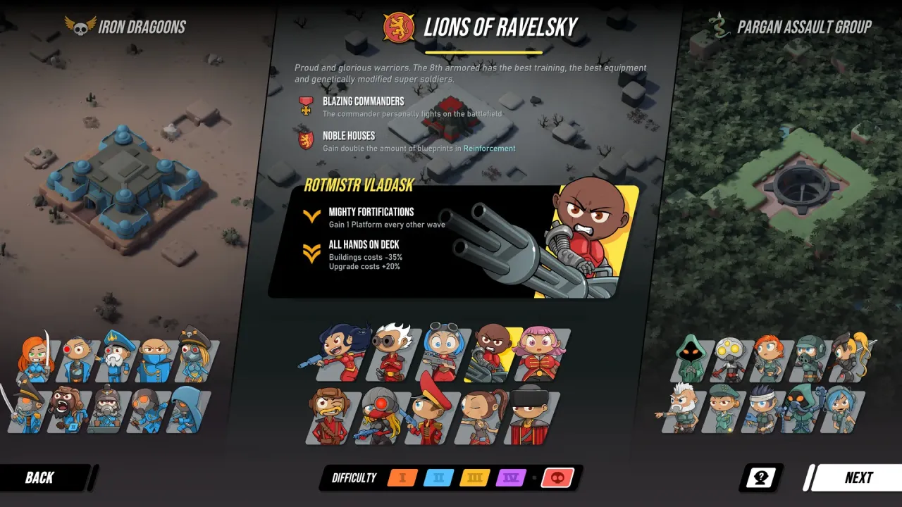 Vibrant fantasy world with diverse enemy units