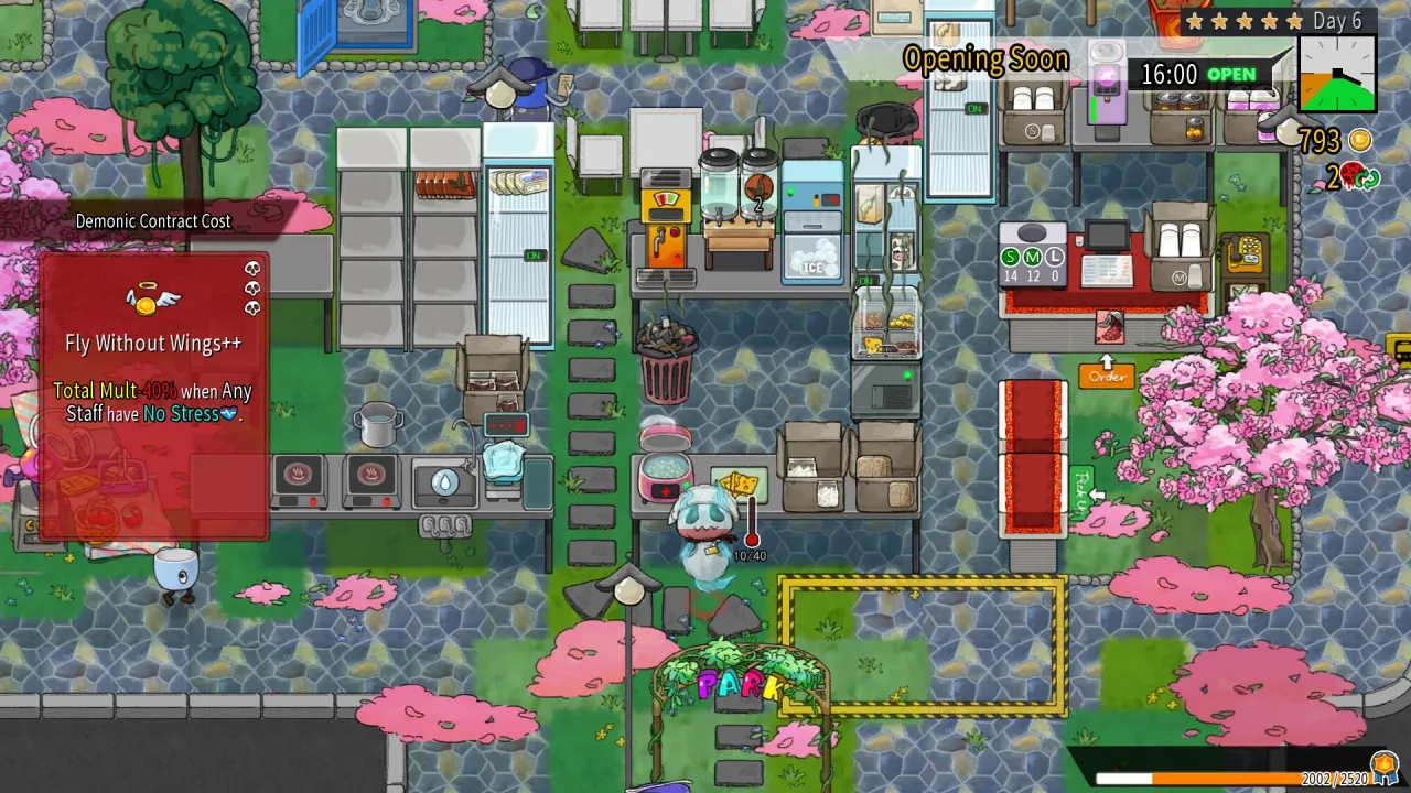 Vibrant drink making station with various ingredients