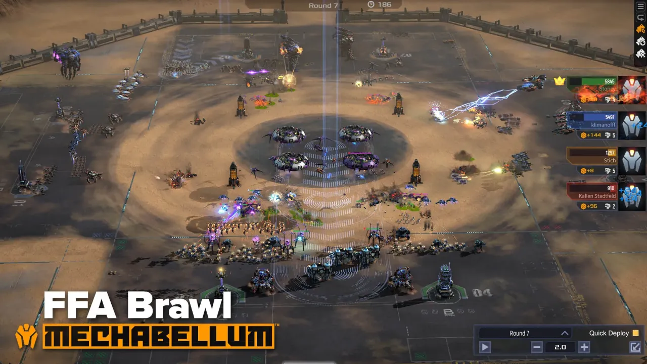 Aerial units and ground forces engaging in combat