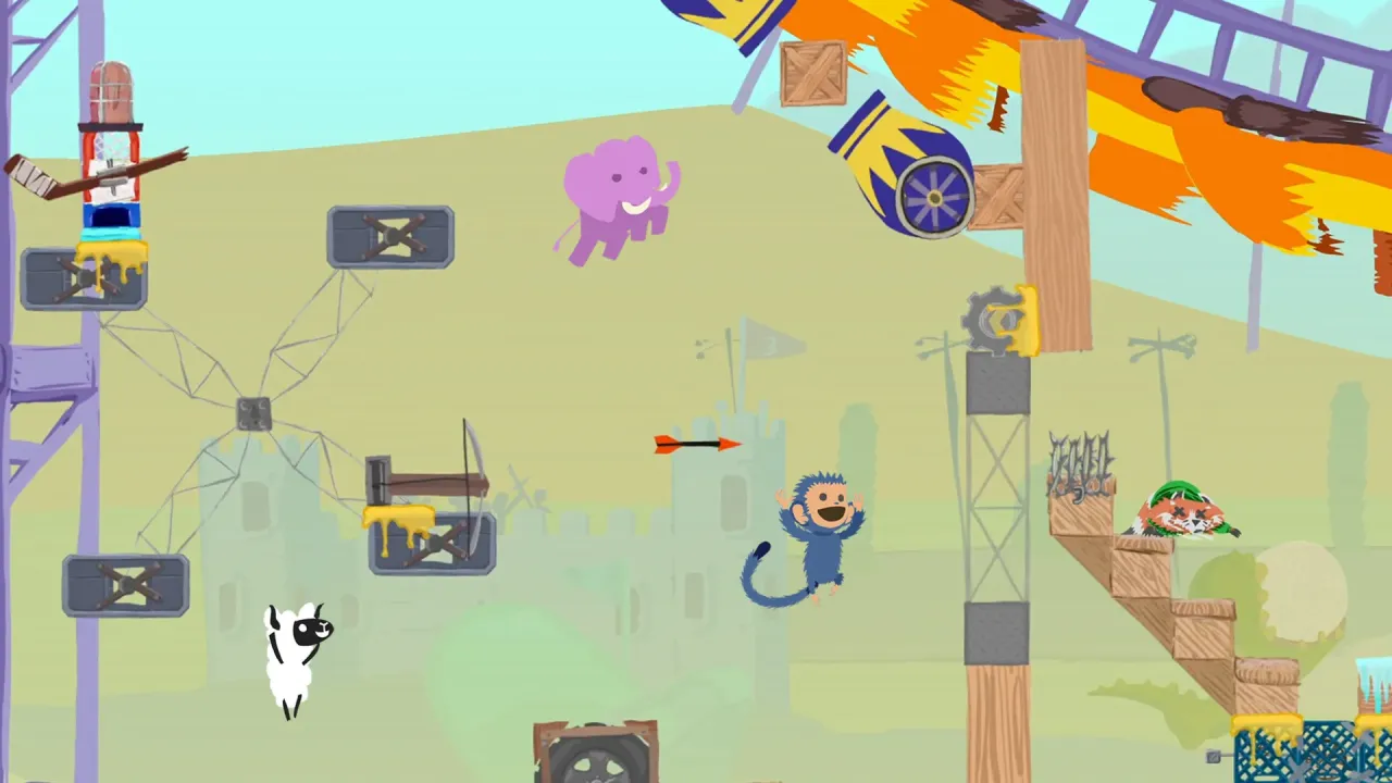 Multiplayer party mayhem in the Ultimate Chicken Horse arena