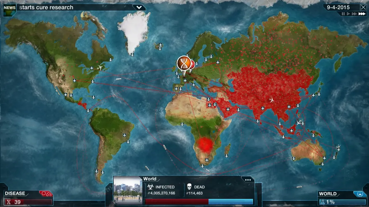Plague Inc: Evolved Steam Key Global world map infection
