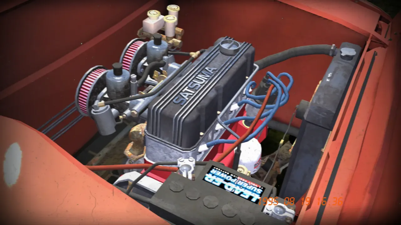 Driving the assembled car on Finnish countryside dirt roads