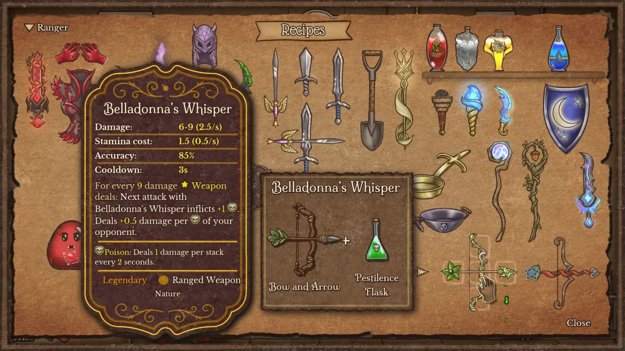 Ranked competitive play and character progression system