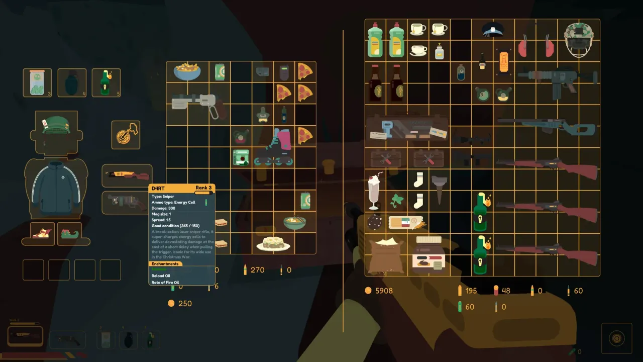 Detailed weapon customization and loot system in SULFUR