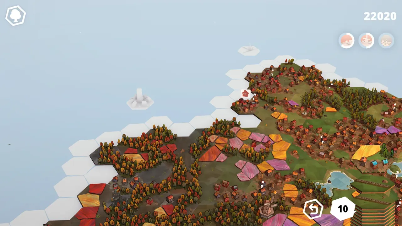 Building colorful villages and forests with tiles