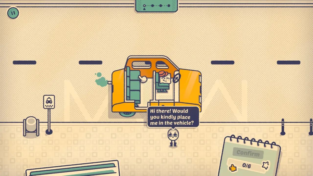 Is This Seat Taken Steam Key Global gameplay showing social seating puzzles