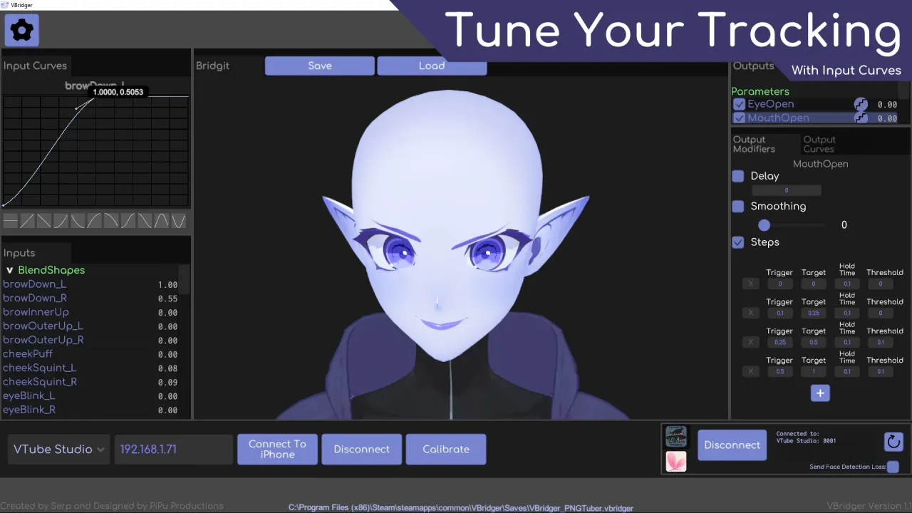 VBridger Steam Key Global interface for advanced face tracking