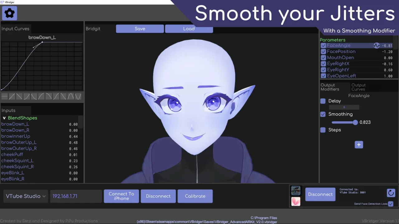 VTube Studio integration and plugin settings