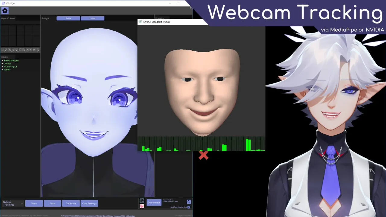 Professional tracking tools for digital avatars on PC