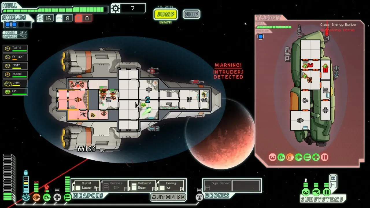 FTL Faster Than Light Steam Key Global spaceship management interface