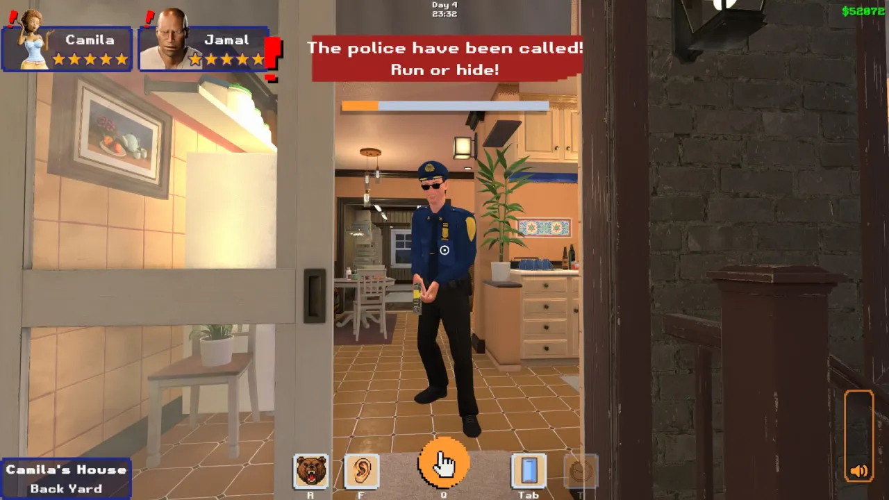 Social interaction and daily life sim