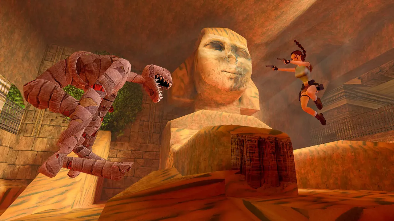 Lara Croft exploring ancient Peruvian ruins with enhanced graphics