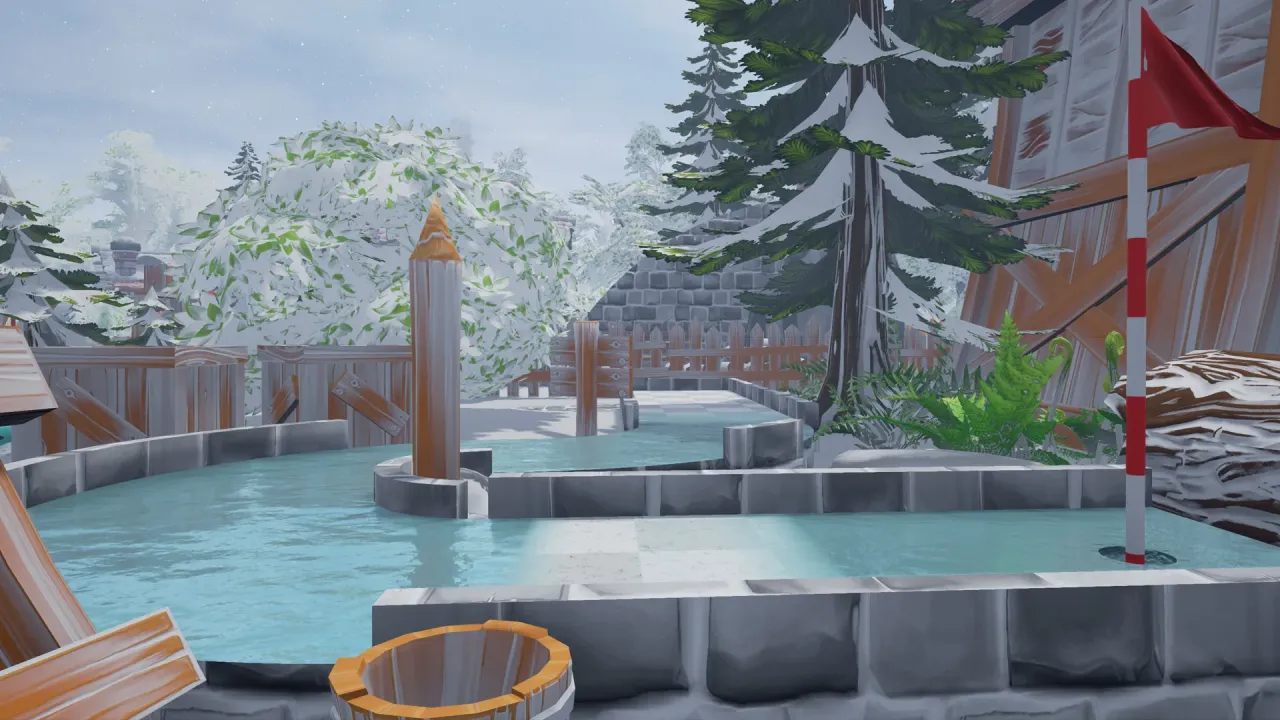 Using the map editor to create custom mini golf courses