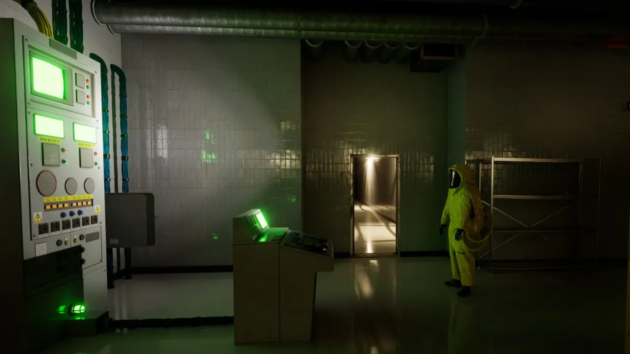 Terrifying entities chasing players through dark corridors