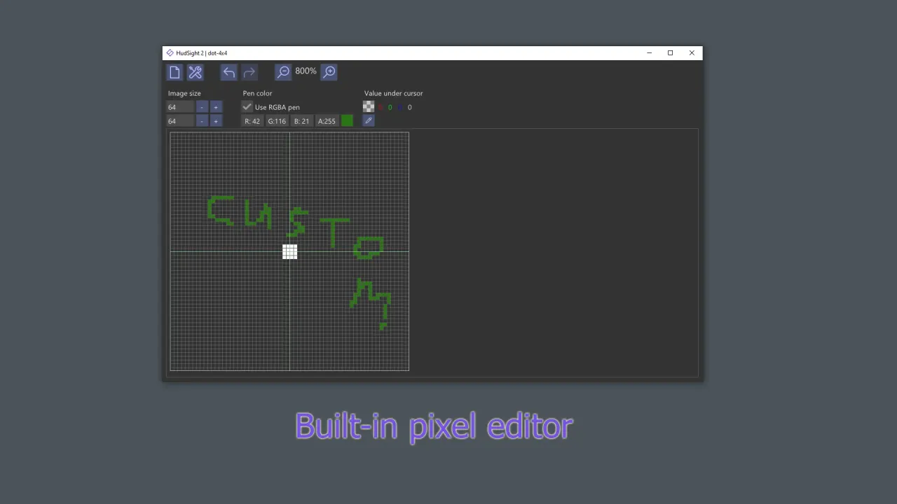 Improving aim accuracy with a permanent screen overlay