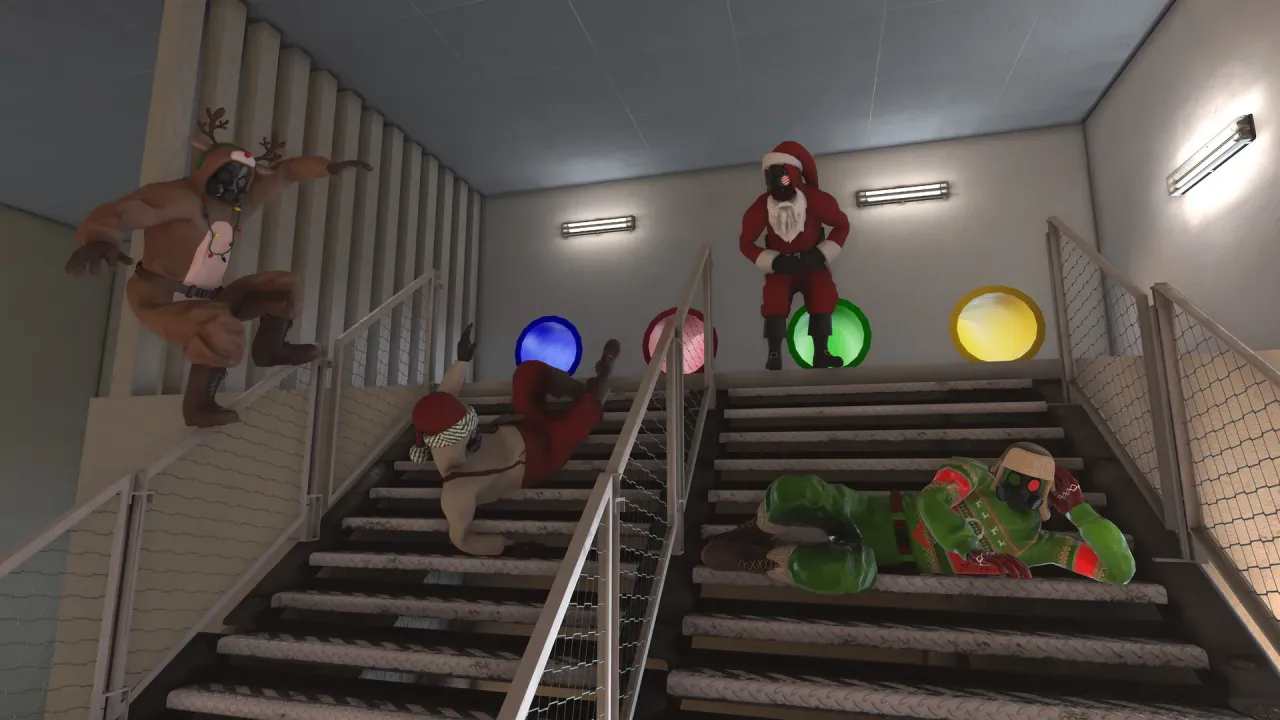 Cooperative puzzle solving in the yellow wallpaper levels