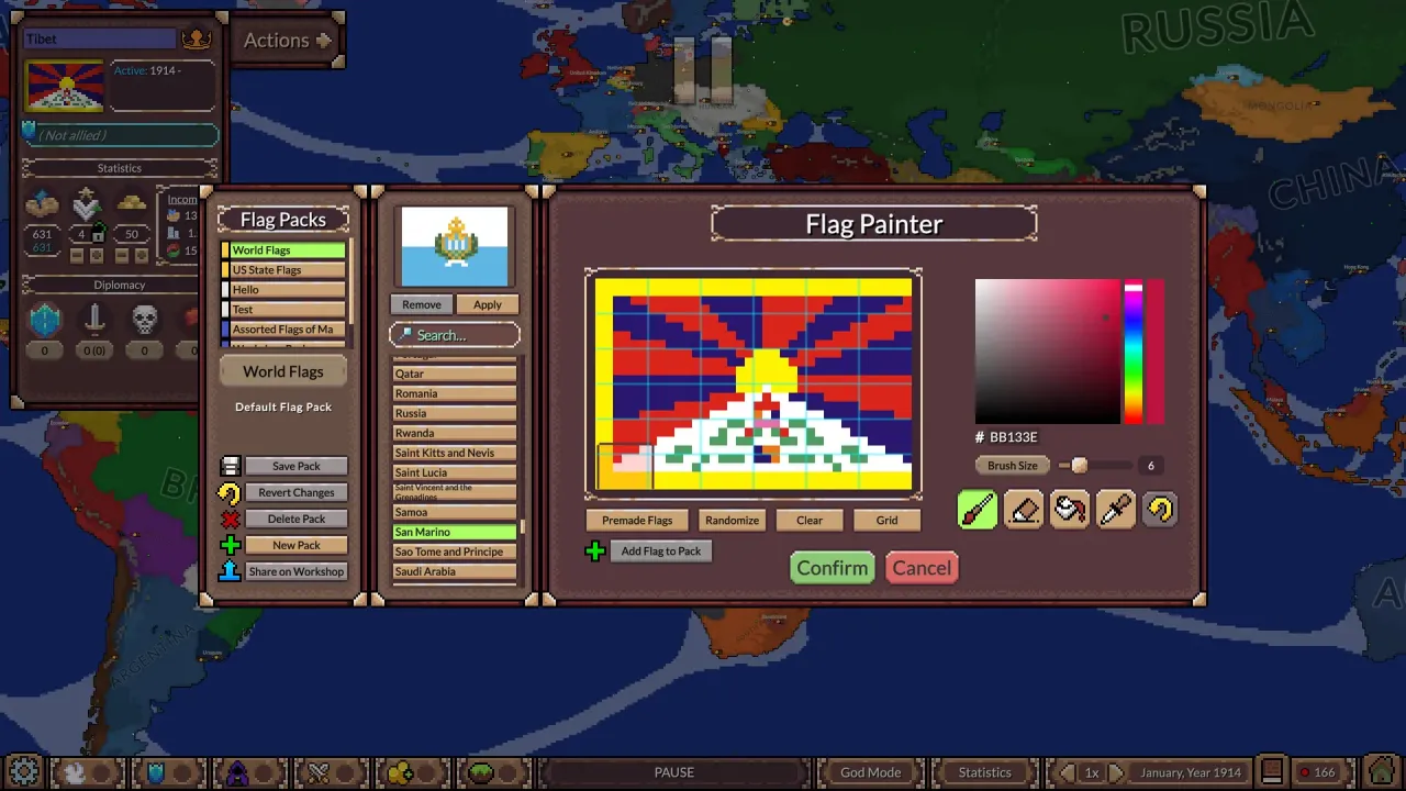 Tracking empire statistics and alliance history in-game