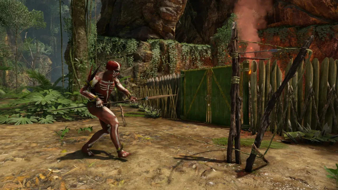 Hunt and gather resources in a hostile tropical environment