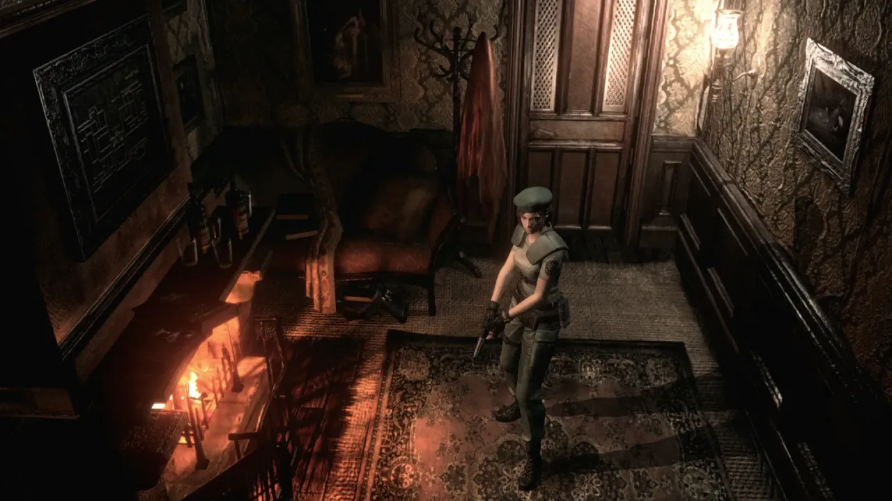 Resident Evil Steam Key Global featuring the iconic Spencer Mansion entrance