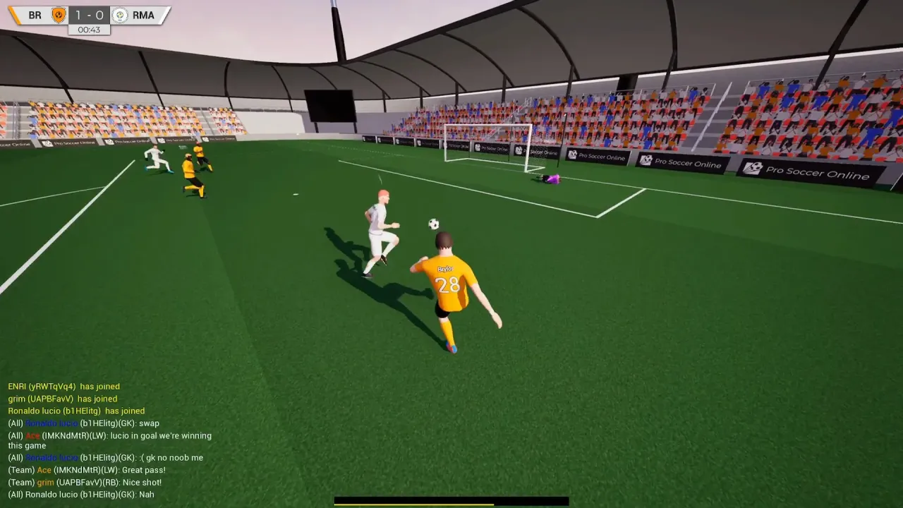 Pro Soccer Online Steam Key Global gameplay showing intense competitive match