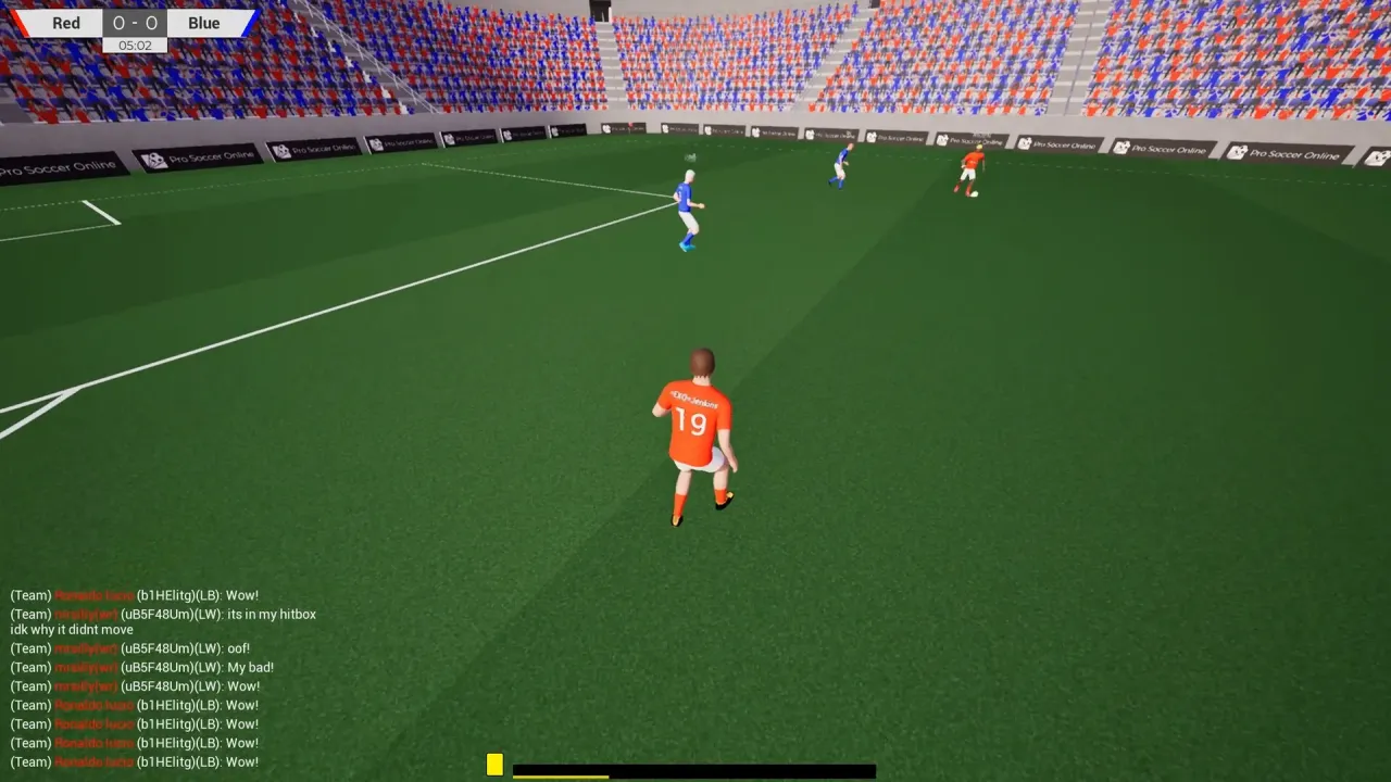 Precise ball physics and player movement mechanics in action
