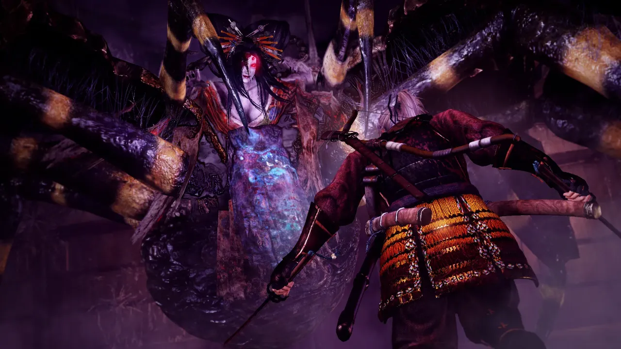 Beautiful dark fantasy environments of the Sengoku period