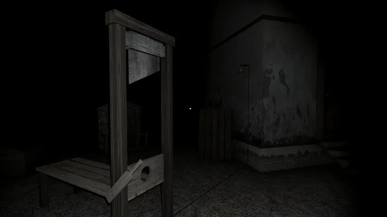 Granny standing in a doorway with her signature wooden bat