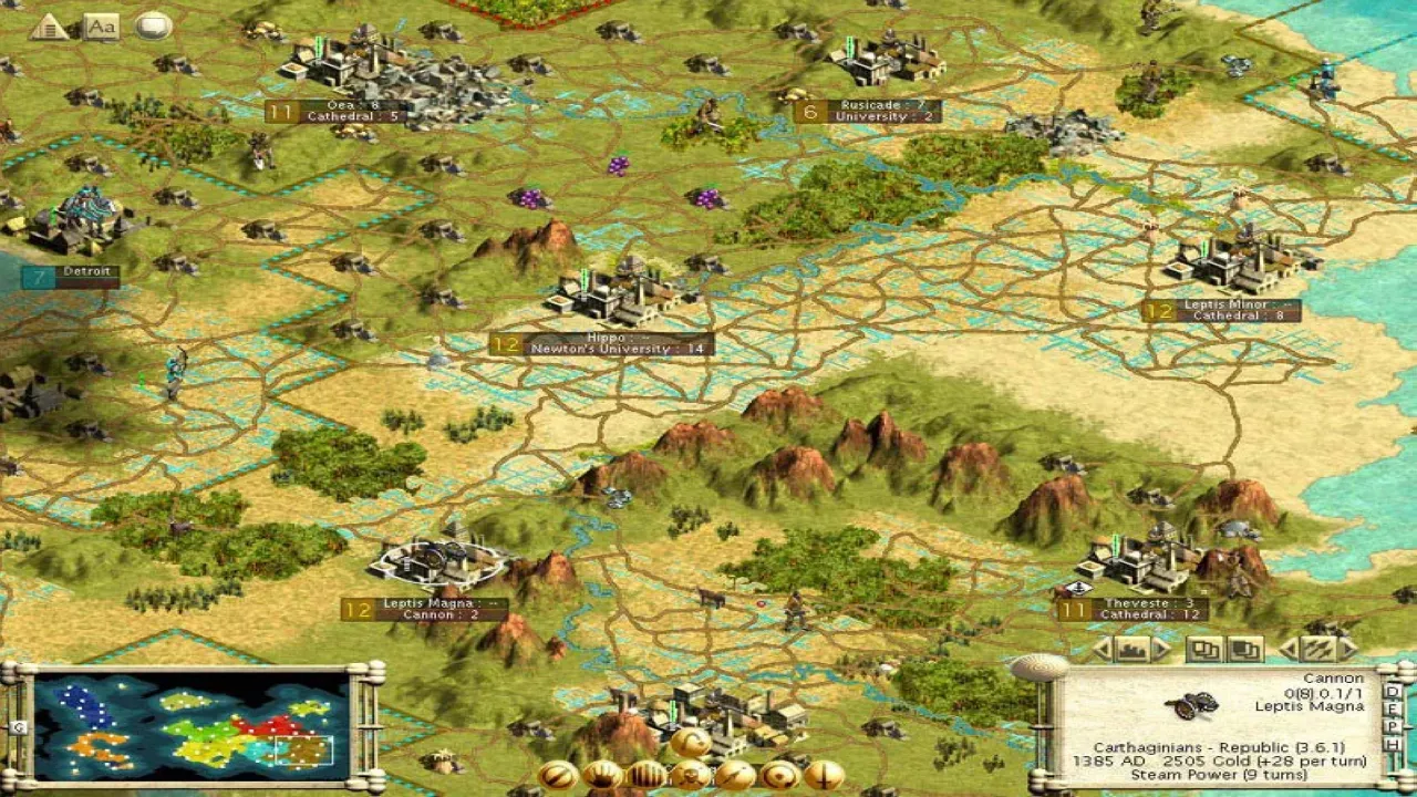 Civilization III Complete Steam Key Global gameplay showing imperial expansion